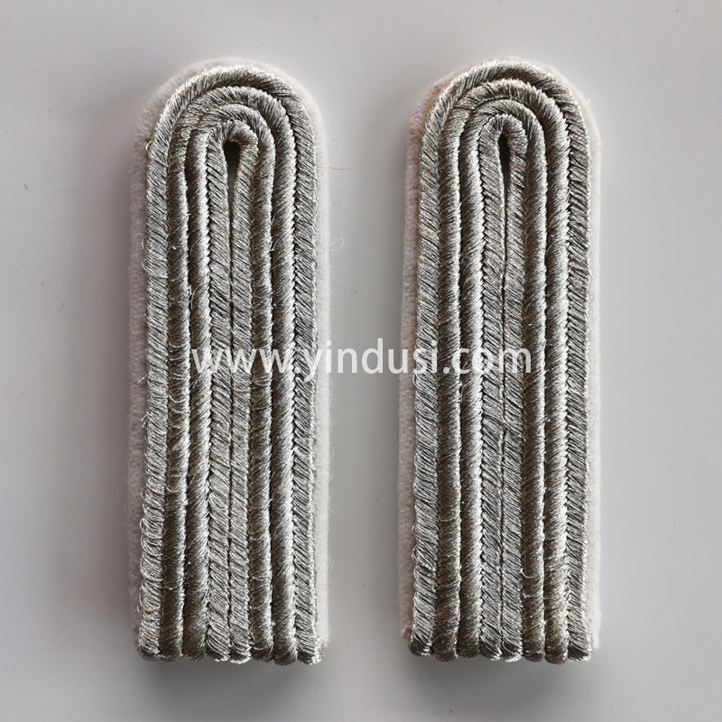 印度丝手工编制肩章定制加工金属丝手工肩章二战德国苏联肩章印度丝徽章定制工厂