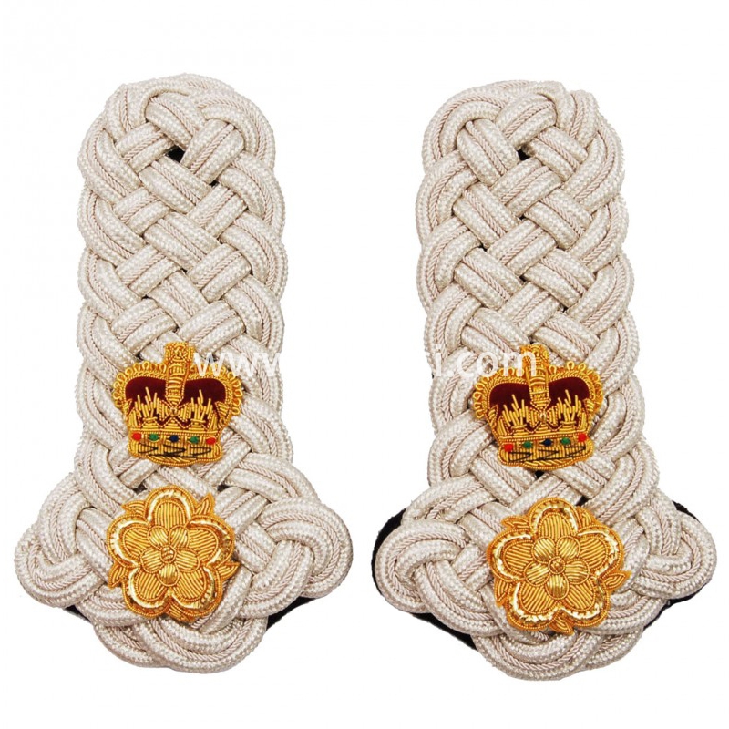 印度丝手工刺绣金属丝编制麻花肩章二战德国苏联将军皇冠影视道具肩章