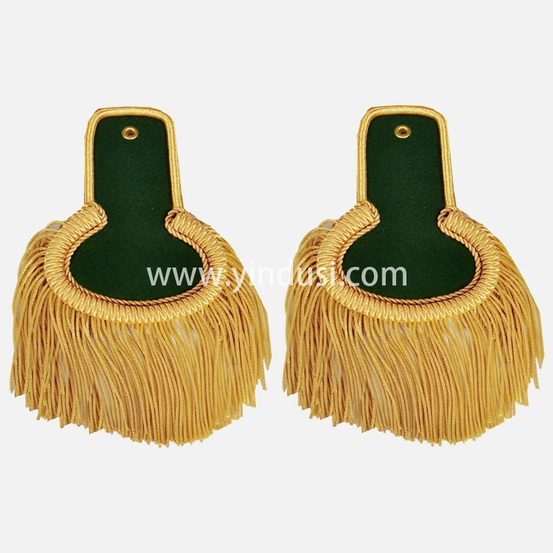 印度丝手工刺绣金属丝大流苏肩章定做二战德国英国俄罗斯将军肩章定制