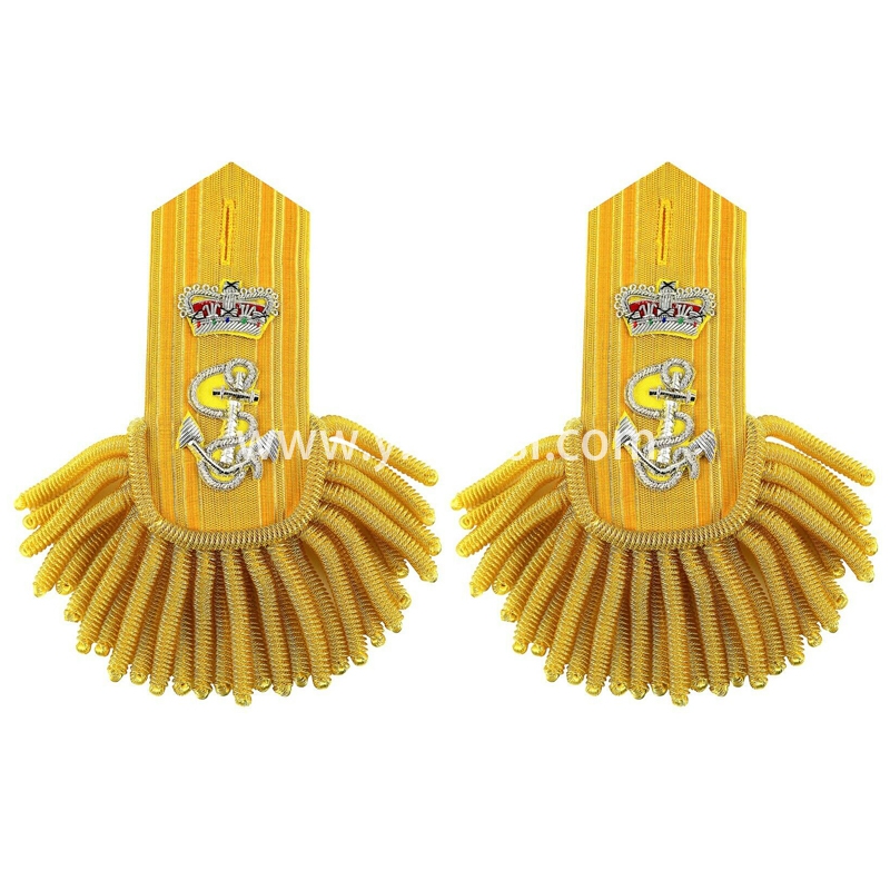 印度丝手工制作金属丝大流苏肩章定制二战德国英国俄罗斯陆军海军空军仪式肩章