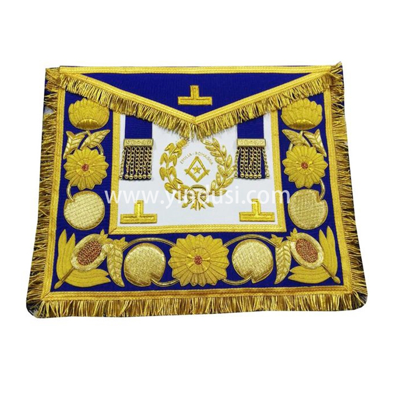 印度丝金属丝手工刺绣共济会宫廷刺绣大酒店高级管理员围裙共济会宫廷围裙
